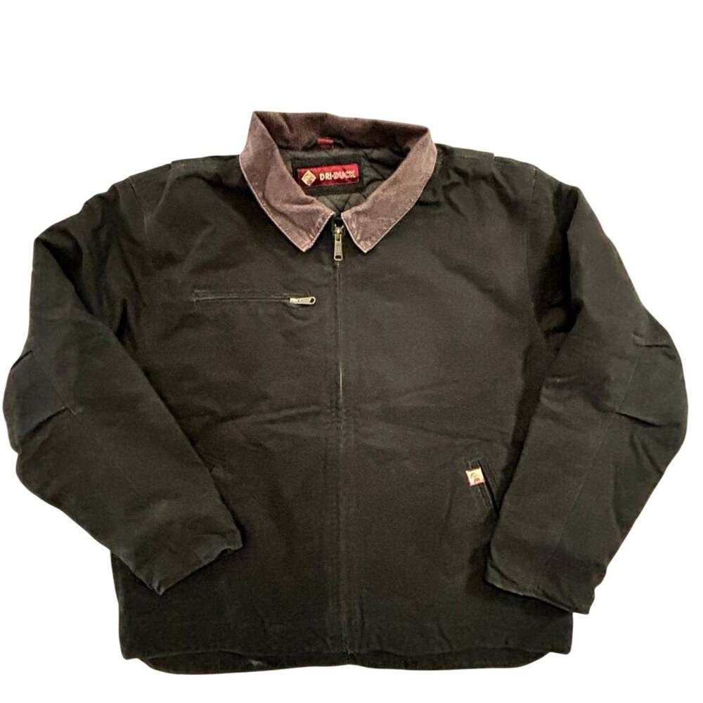 Dri Duck Kenworth XL -M black work Chore American canvas jacket corduroy cotton